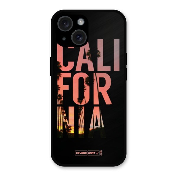 California Metal Back Case for iPhone 15