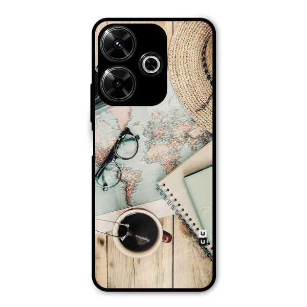 Camera Notebook Metal Back Case for Poco M6 Plus