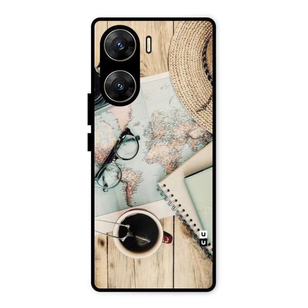Camera Notebook Metal Back Case for Vivo V29e