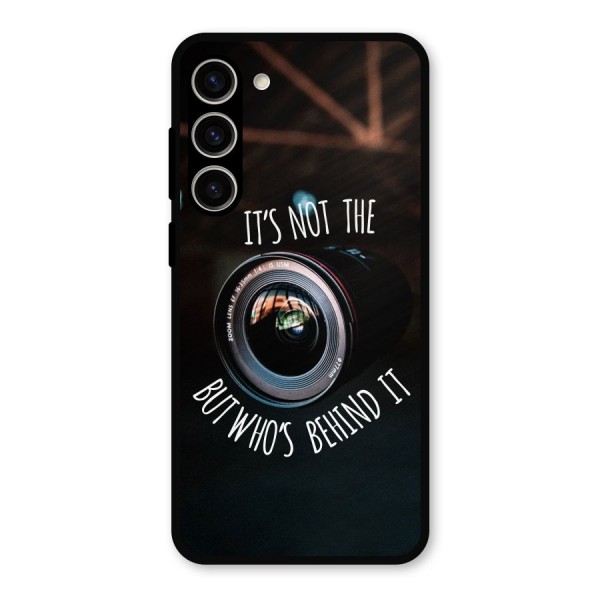 Camera Quote Metal Back Case for Galaxy S23 Plus