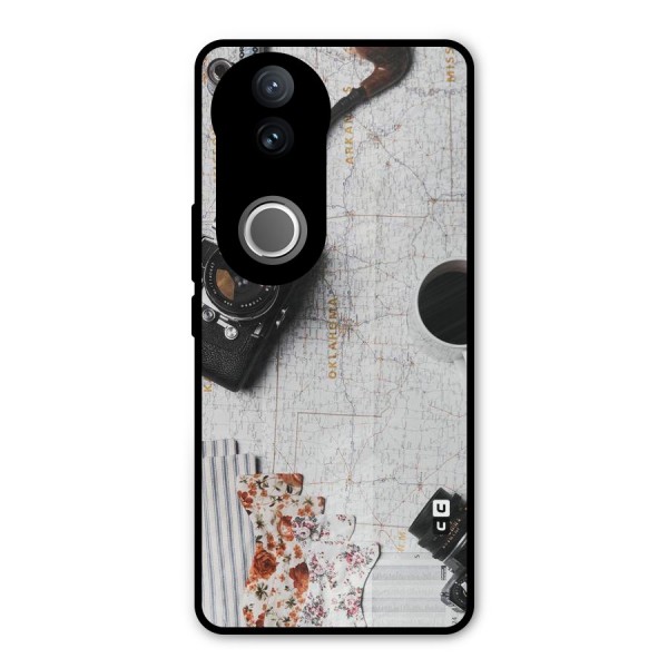 Camera Smoky Pipe Metal Back Case for Vivo V50e
