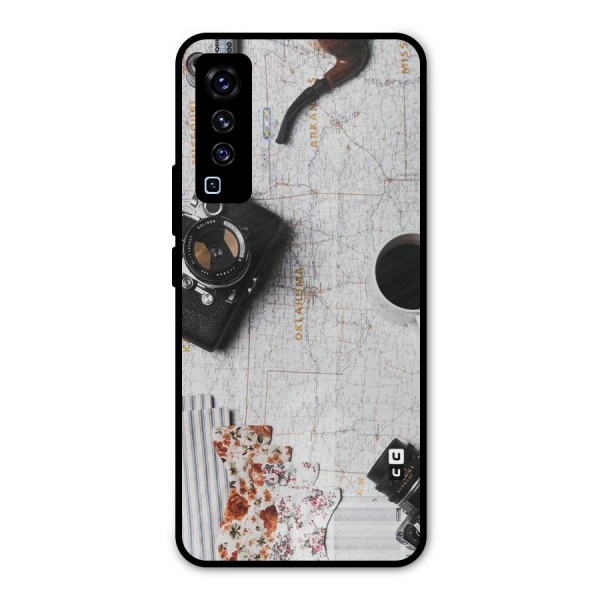 Camera Smoky Pipe Metal Back Case for Vivo X50