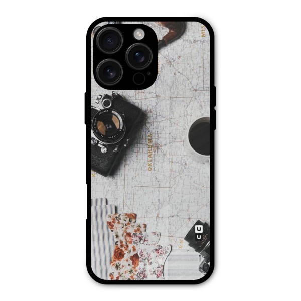 Camera Smoky Pipe Metal Back Case for iPhone 16 Pro Max