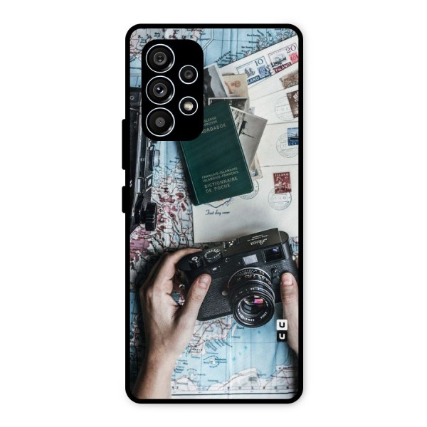 Camera and Postcards Metal Back Case for Galaxy A53 5G