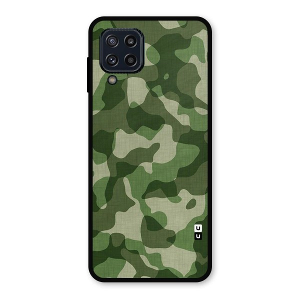 Camouflage Pattern Art Metal Back Case for Galaxy M32