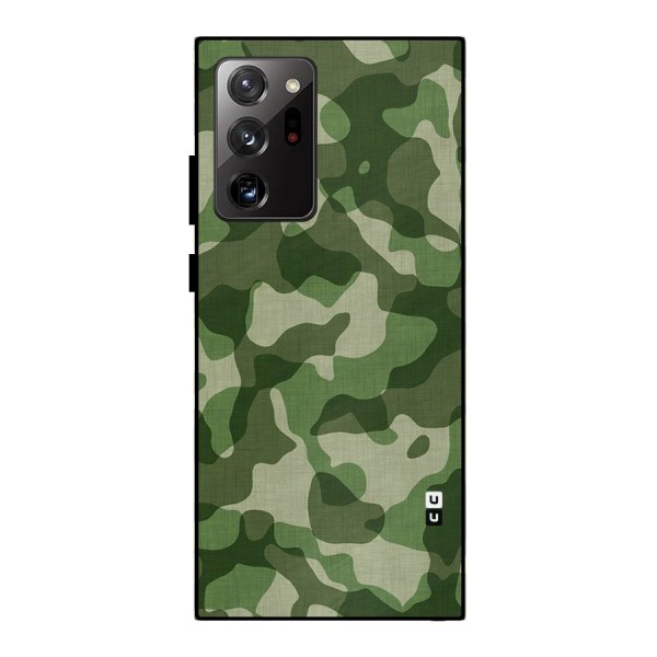 Camouflage Pattern Art Metal Back Case for Galaxy Note 20 Ultra