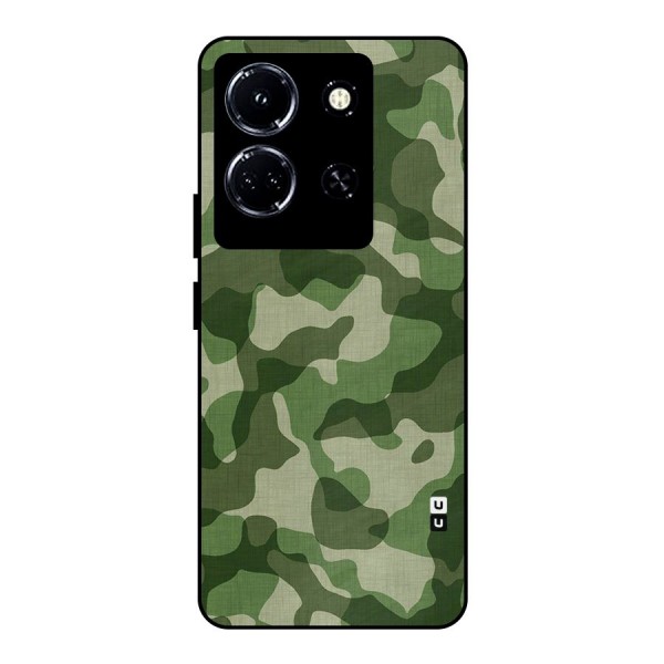 Camouflage Pattern Art Metal Back Case for Infinix Note 30 5G