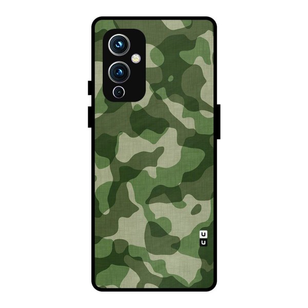 Camouflage Pattern Art Metal Back Case for OnePlus 9