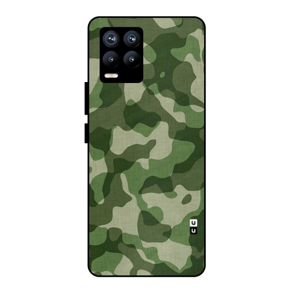 Camouflage Pattern Art Metal Back Case for Realme 8 Pro