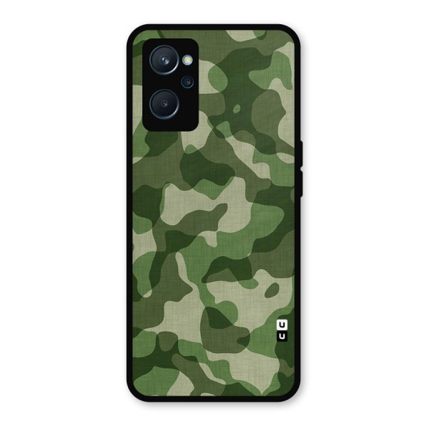 Camouflage Pattern Art Metal Back Case for Realme 9i