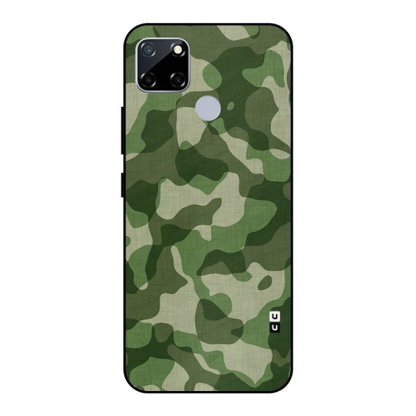 Camouflage Pattern Art Metal Back Case for Realme Narzo 30A