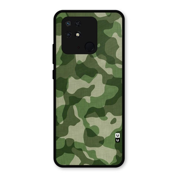 Camouflage Pattern Art Metal Back Case for Redmi 10 Power