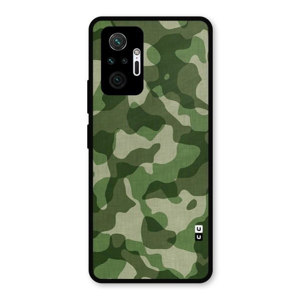 Camouflage Pattern Art Metal Back Case for Redmi Note 10 Pro Max