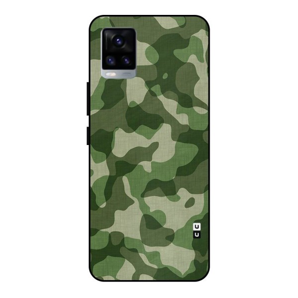Camouflage Pattern Art Metal Back Case for Vivo V20