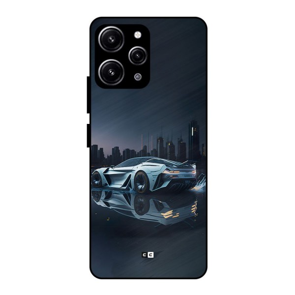 Car of Future Glass Back Case for Redmi 12 4G
