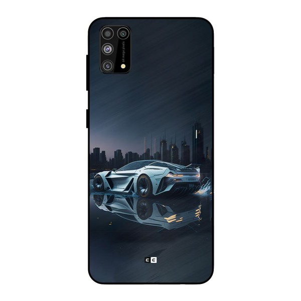 Car of Future Metal Back Case for Galaxy M31