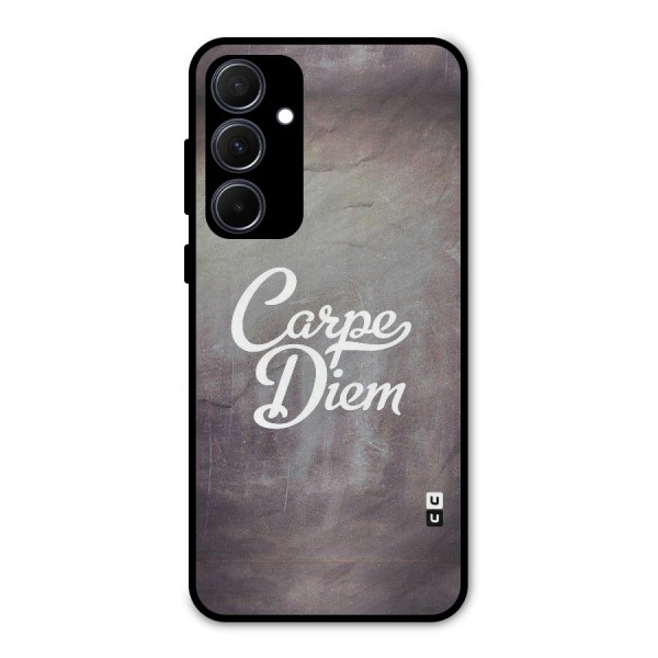 Carpe Diem Rugged Metal Back Case for Galaxy A35