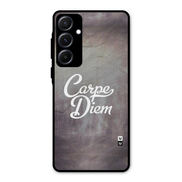 Carpe Diem Rugged Metal Back Case for Galaxy A55