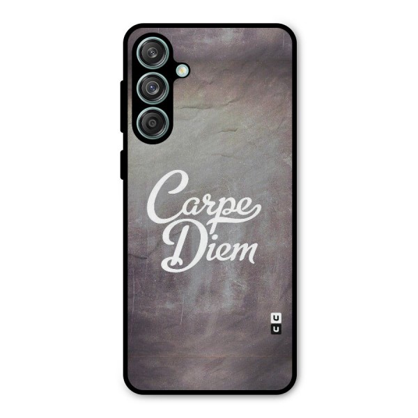 Carpe Diem Rugged Metal Back Case for Galaxy M55 5G
