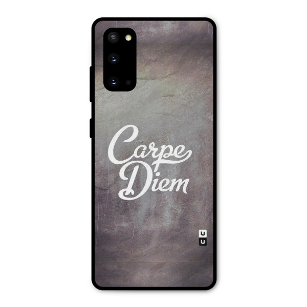 Carpe Diem Rugged Metal Back Case for Galaxy S20