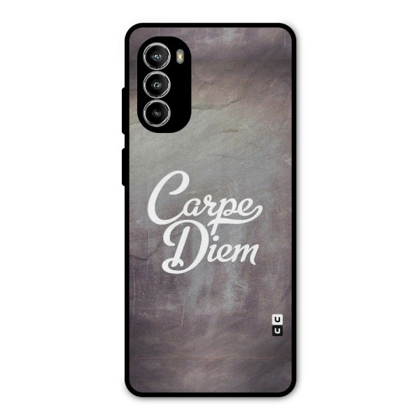 Carpe Diem Rugged Metal Back Case for Moto G52