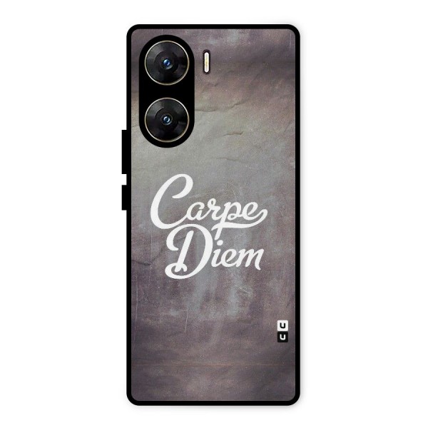 Carpe Diem Rugged Metal Back Case for Vivo V29e