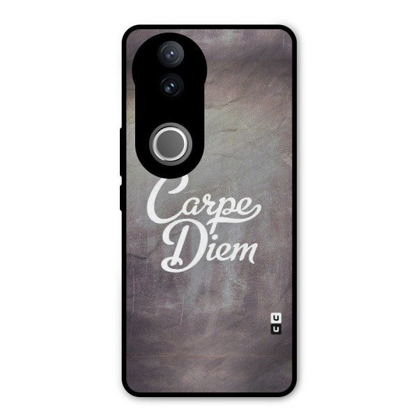 Carpe Diem Rugged Metal Back Case for Vivo V50e