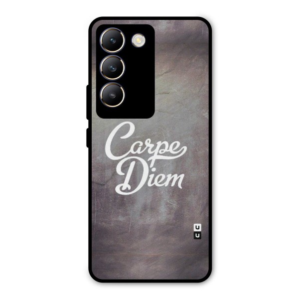 Carpe Diem Rugged Metal Back Case for Vivo Y200e