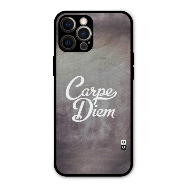 Carpe Diem Rugged Metal Back Case for iPhone 12 Pro Max