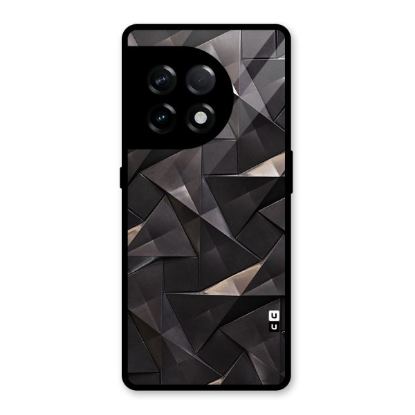 Carved Triangles Glass Back Case for OnePlus 11R