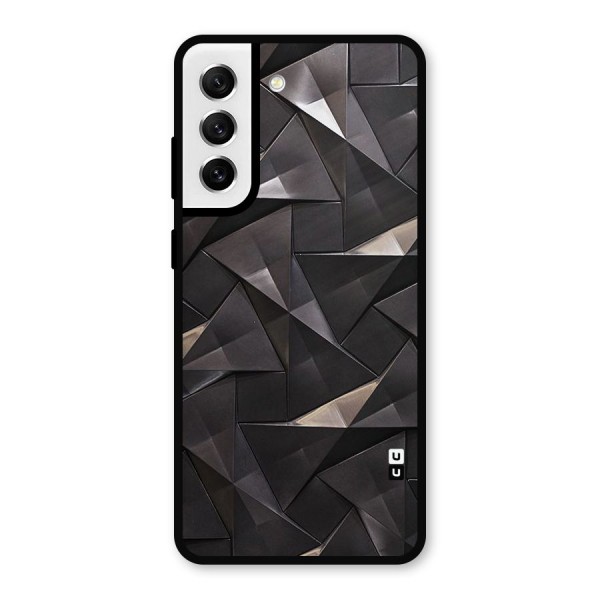 Carved Triangles Metal Back Case for Galaxy S21 FE 5G