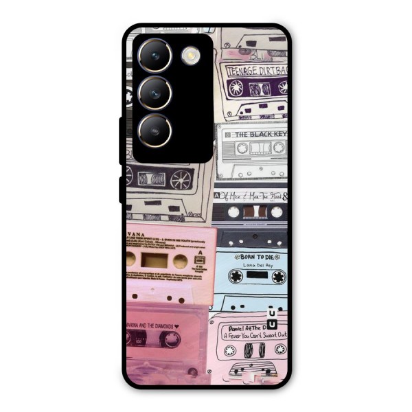 Casette Rolling Metal Back Case for Vivo Y200e