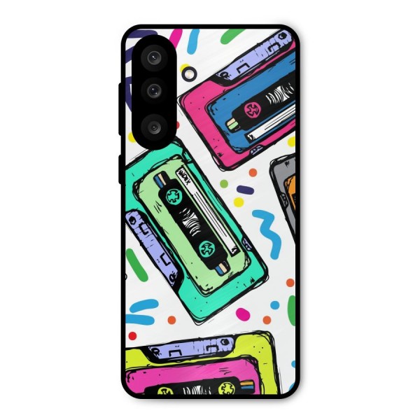Cassette Pattern Metal Back Case for Galaxy M56