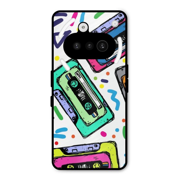 Cassette Pattern Metal Back Case for Nothing Phone 3a