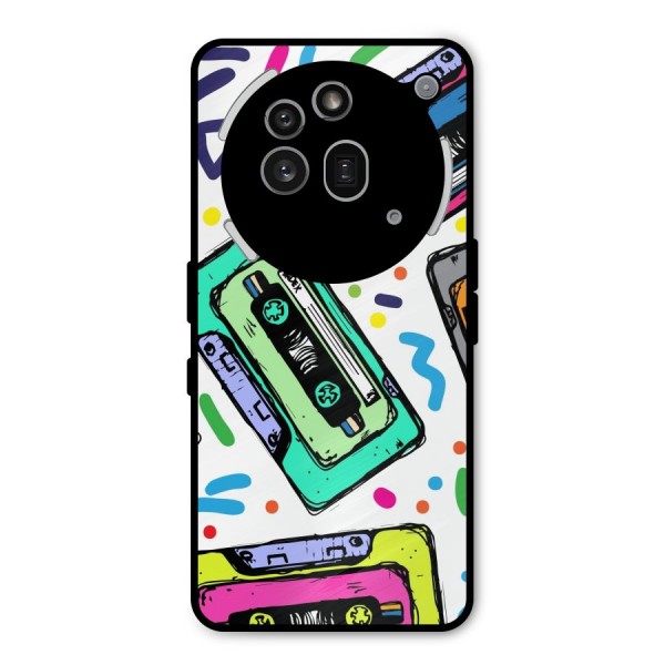 Cassette Pattern Metal Back Case for Nothing Phone 3a Pro
