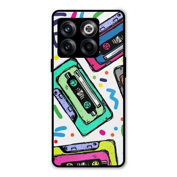Cassette Pattern Metal Back Case for OnePlus 10T