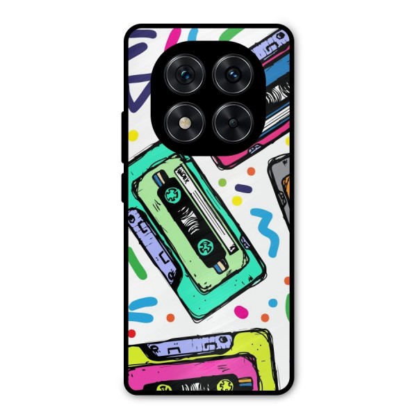 Cassette Pattern Metal Back Case for Redmi Note 14 Pro 5G