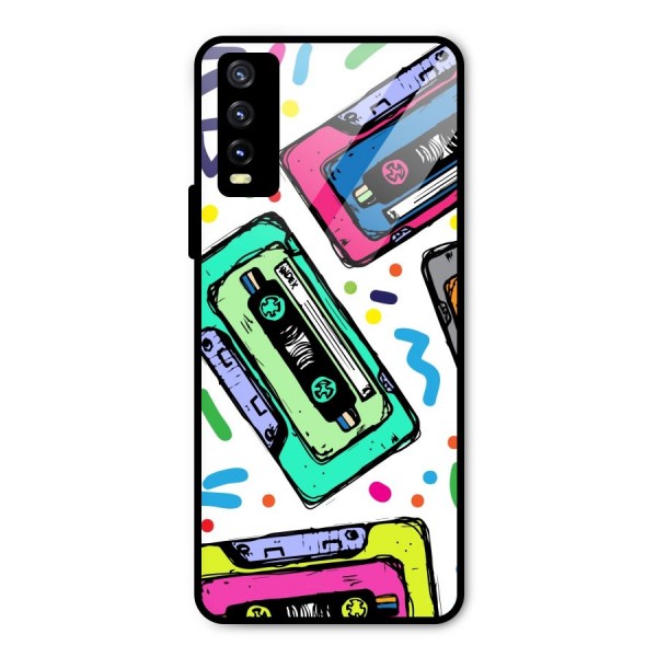 Cassette Pattern Metal Back Case for Vivo Y20i
