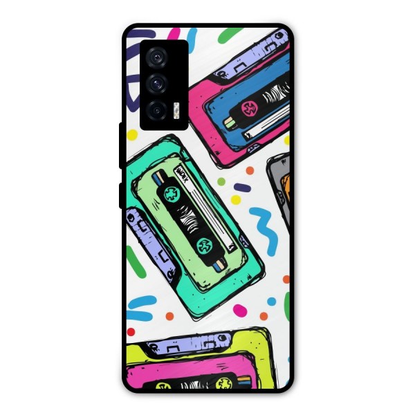 Cassette Pattern Metal Back Case for iQOO 7 5G