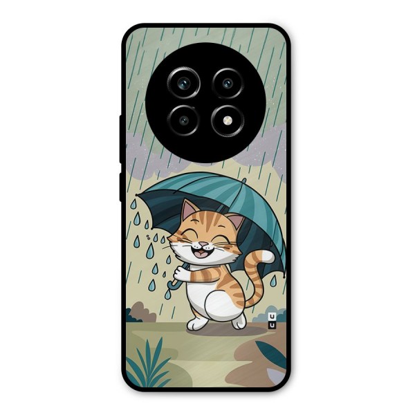 Cat In Rain Metal Back Case for Realme 13 Pro