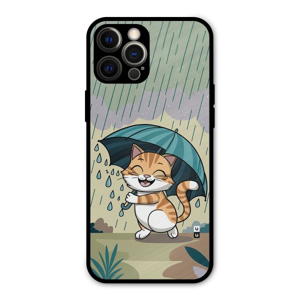 Cat In Rain Metal Back Case for iPhone 12 Pro Max