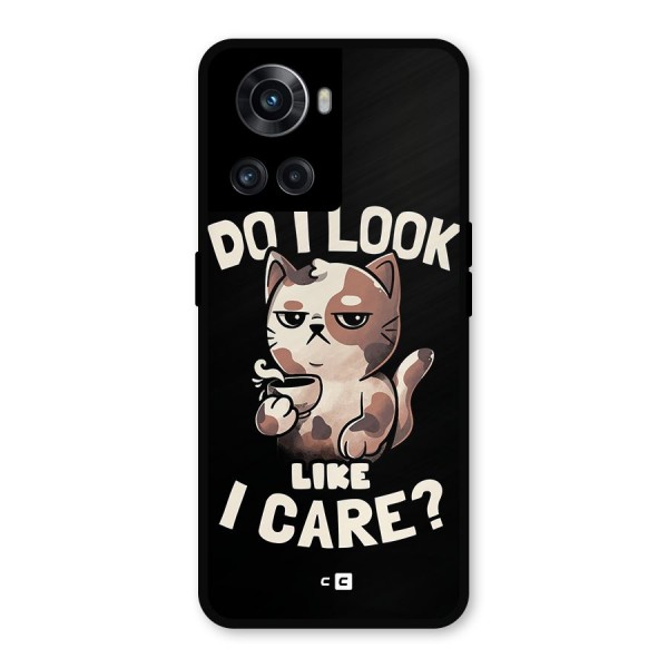 Cat Look Like Care Metal Back Case for OnePlus 10R