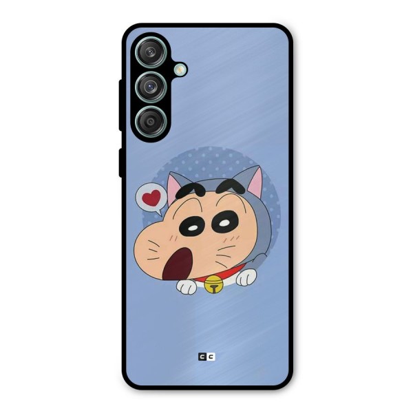 Cat Shinchan Metal Back Case for Galaxy M55 5G