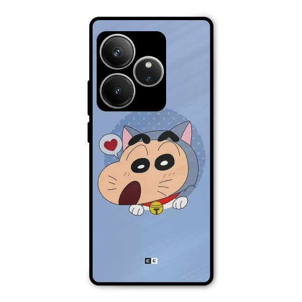 Cat Shinchan Metal Back Case for Realme GT 6