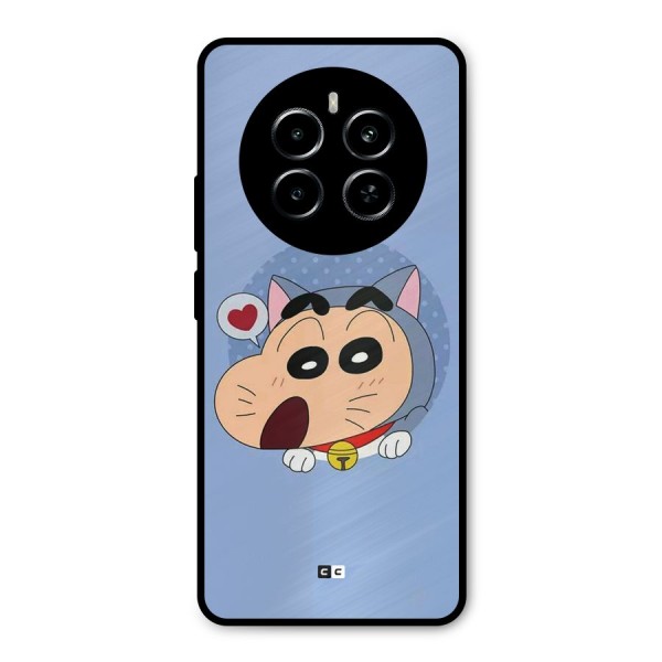 Cat Shinchan Metal Back Case for Realme P1