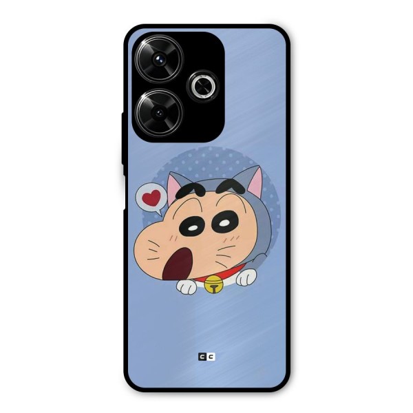 Cat Shinchan Metal Back Case for Redmi 13 5G