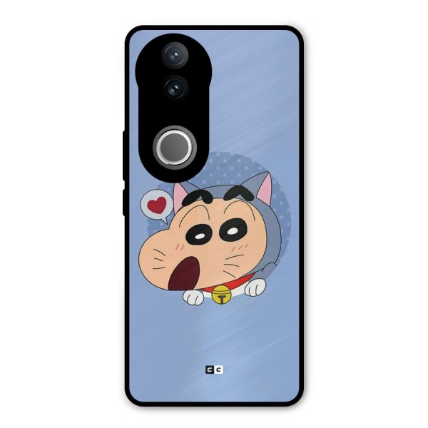 Cat Shinchan Metal Back Case for iQOO Z10R