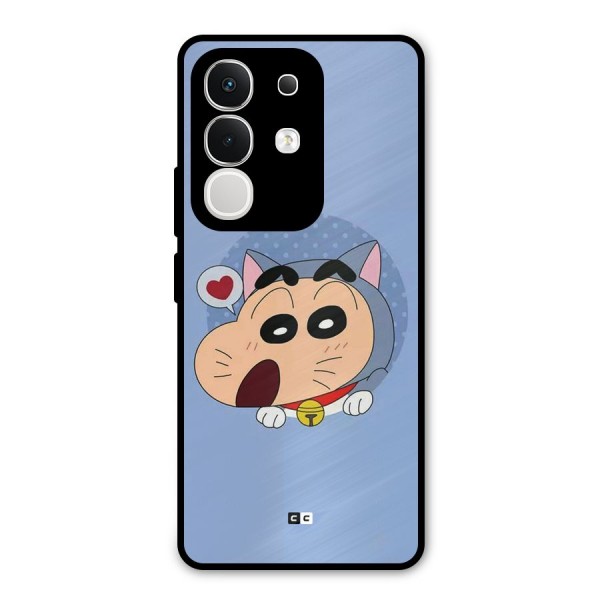 Cat Shinchan Metal Back Case for iQOO Z10x