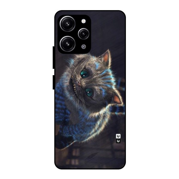 Cat Smile Glass Back Case for Redmi 12 4G