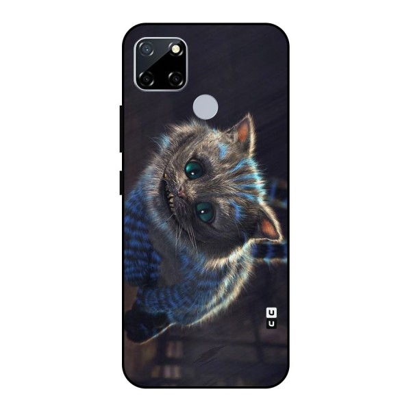 Cat Smile Metal Back Case for Realme Narzo 30A